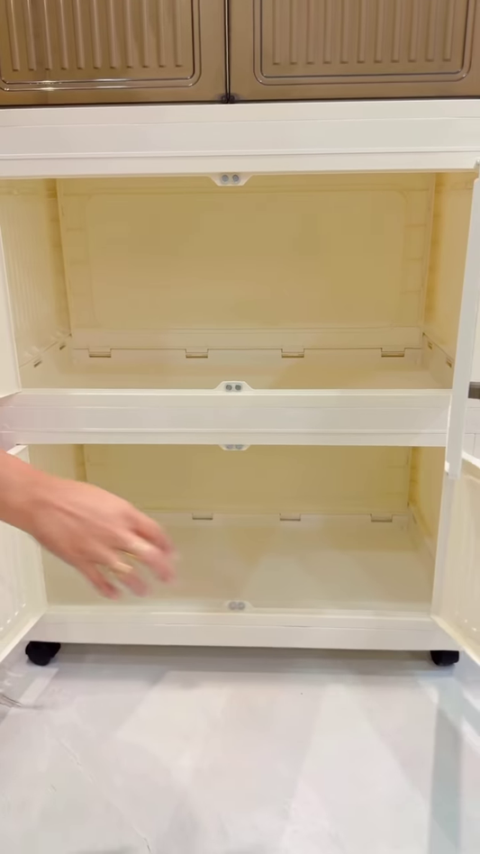 Multi-Tiered Modular Storage Cabinet for Organized Home Living