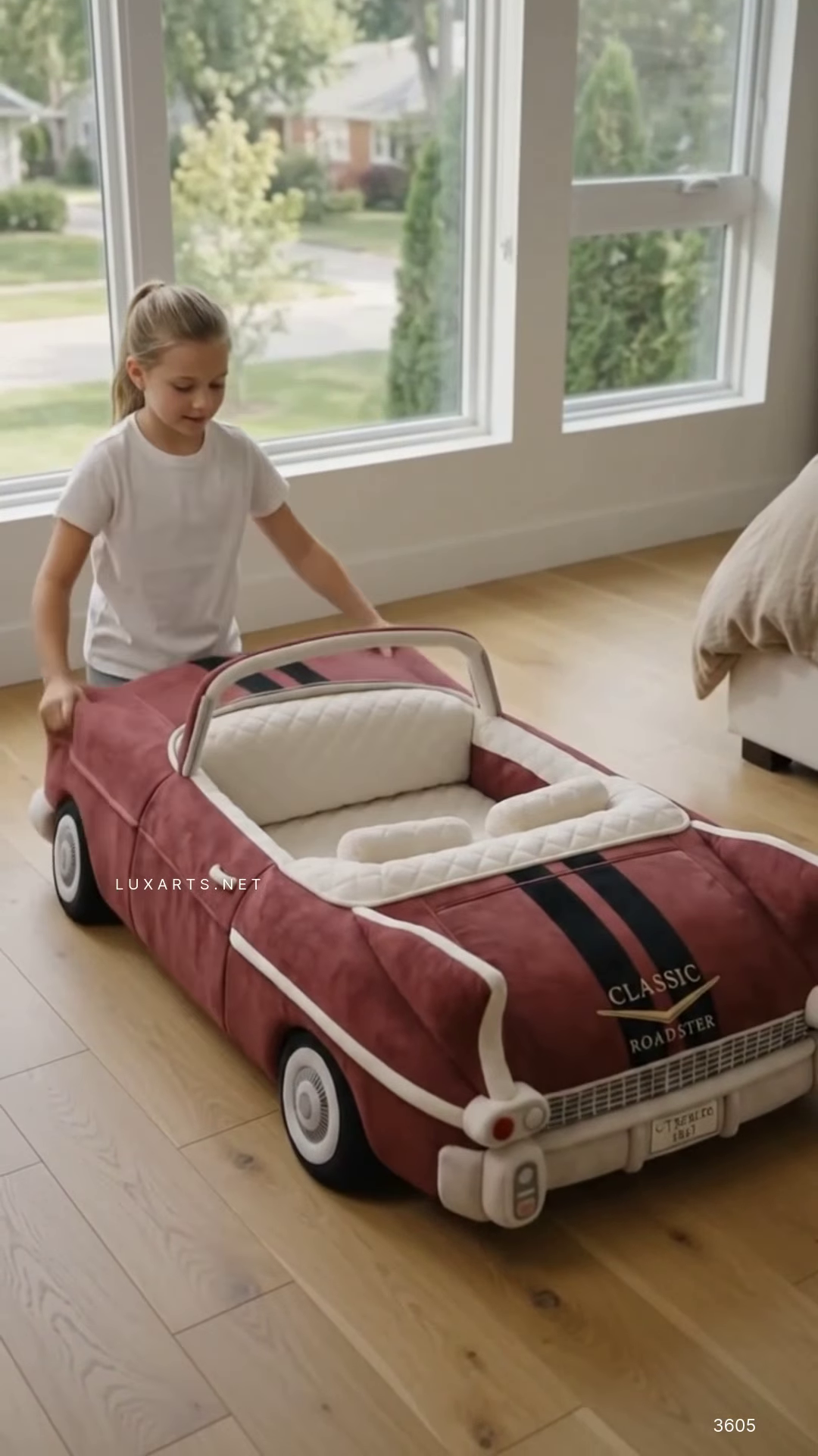 Classic Roadster Novelty Car Bed for Kids