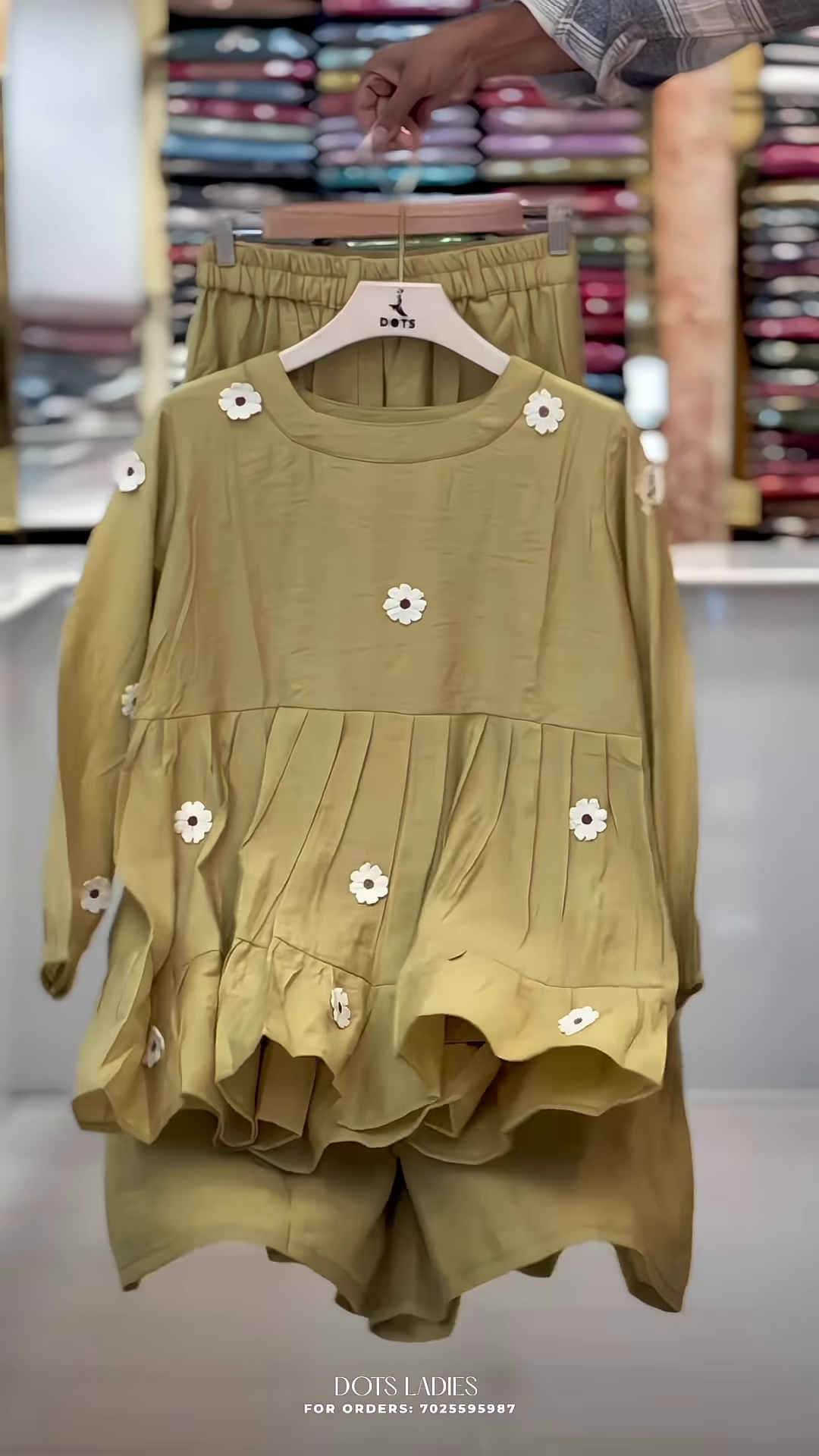 Peplum-Style Floral Embellished Co-ord Set