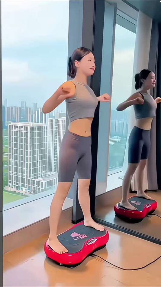 Compact Vibrating Fitness Platform for Home Cardio and Toning