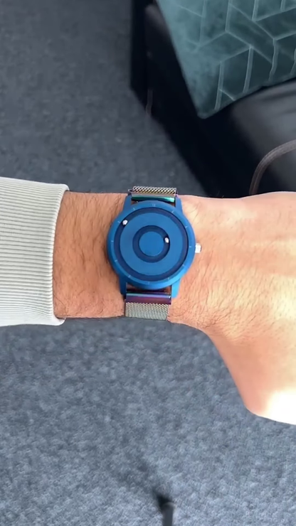 Tactile Magnetic Ball-Bearing Minimalist Timepiece