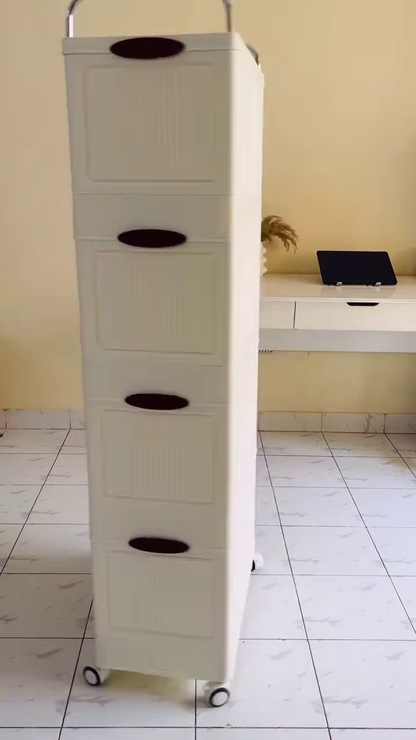 Modern Arched Fluted-Door Modular Storage Wardrobe