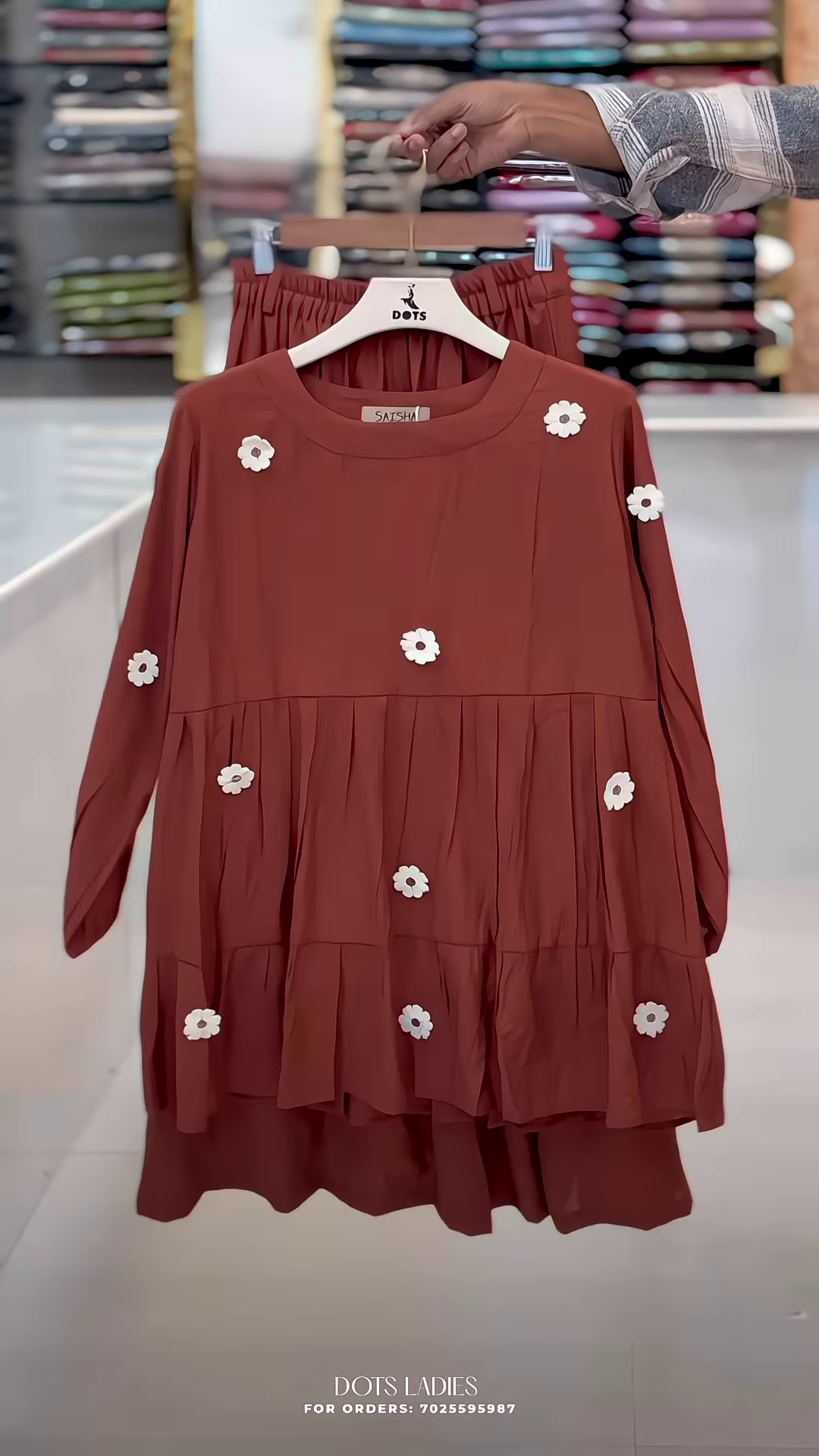Peplum-Style Floral Embellished Co-ord Set