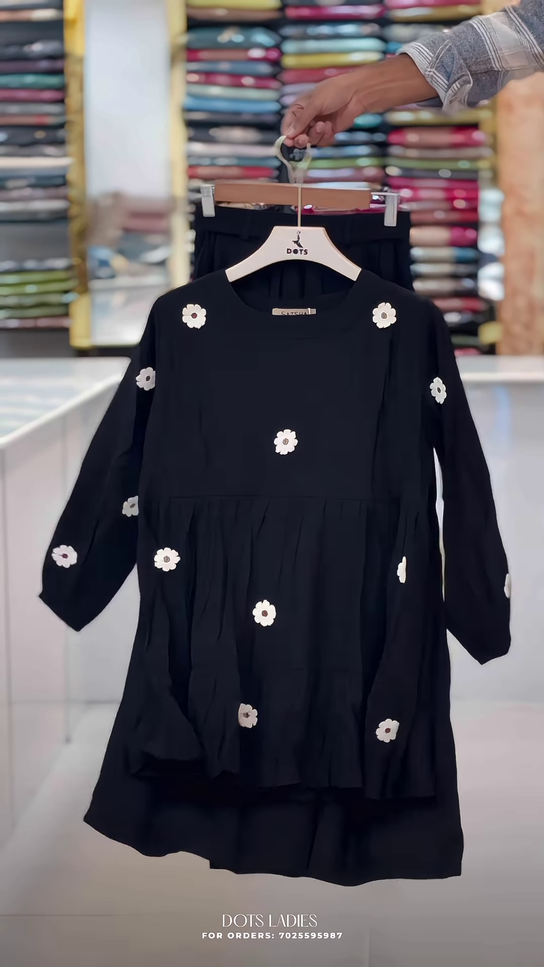 Peplum-Style Floral Embellished Co-ord Set