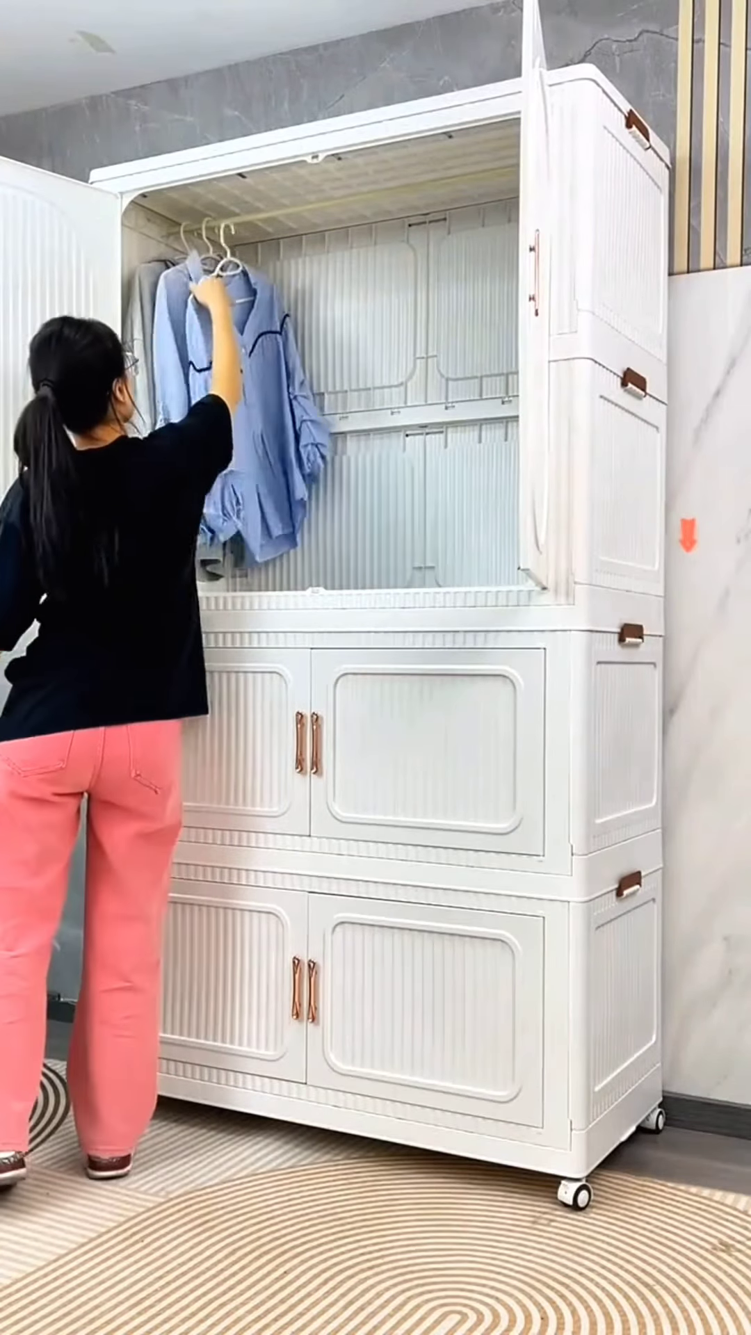 Premium Multi-Tier Modular Storage Wardrobe