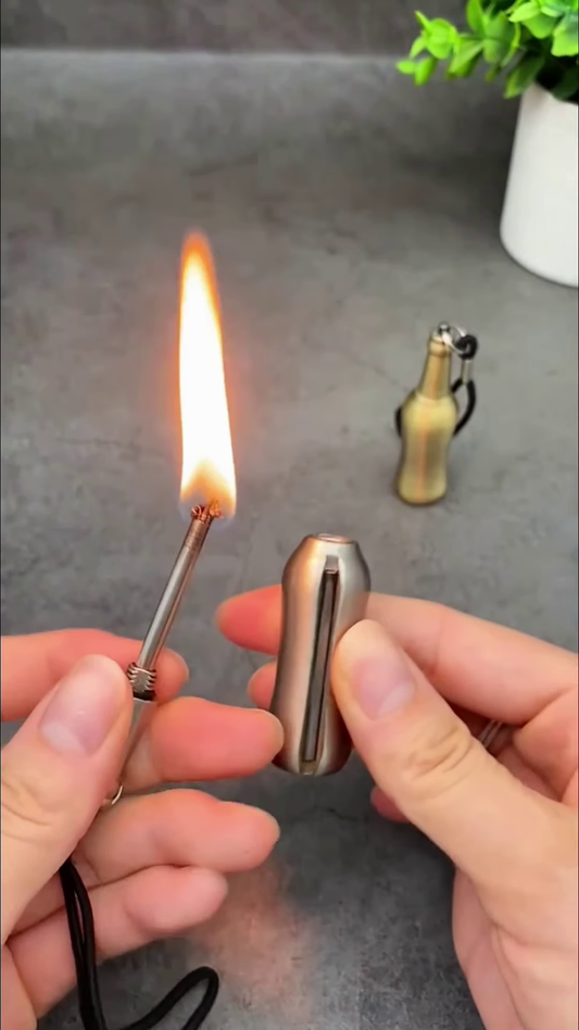Portable Metallic Matchstick Lighter