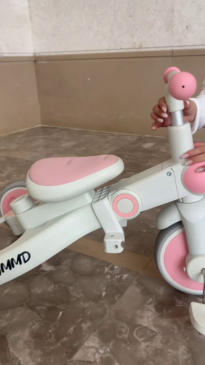 Foldable 3-in-1 Convertible Children's Tricycle