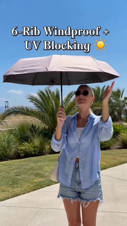 Ultra-Compact UV-Blocking Travel Umbrella