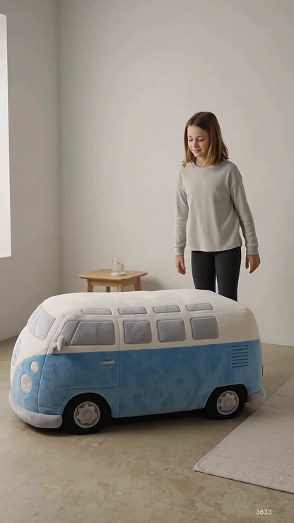 Bus-Inspired Novelty Toddler Bed