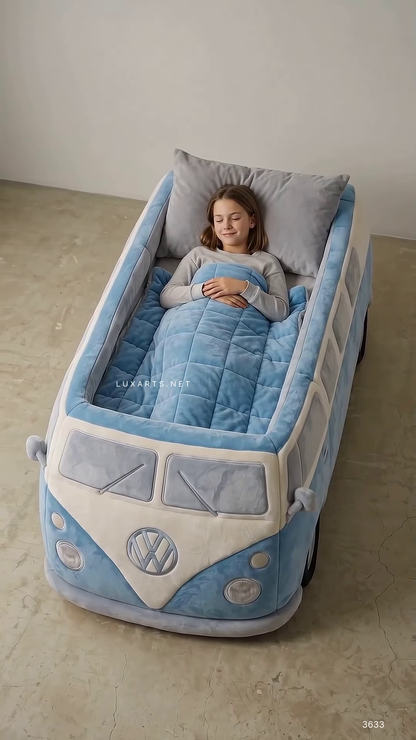 Bus-Inspired Novelty Toddler Bed