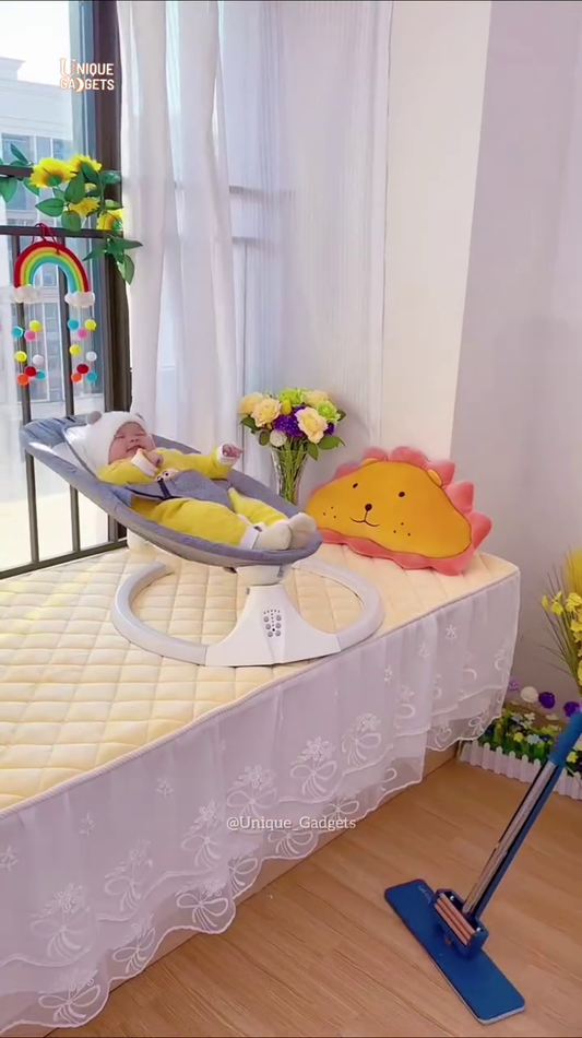 “Premium Automatic Baby Swing Bouncer with Motion Sensor – Ergonomic Infant Rocker for Ultimate Comfort”